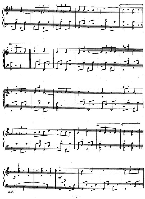同志进行曲手风琴曲谱（图2）