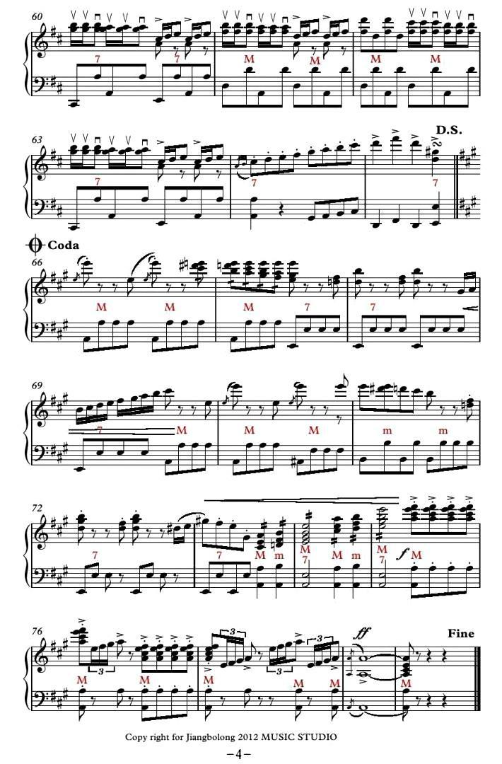 Tritsch-Tratsch Polka（闲聊波尔卡）手风琴曲谱（图4）