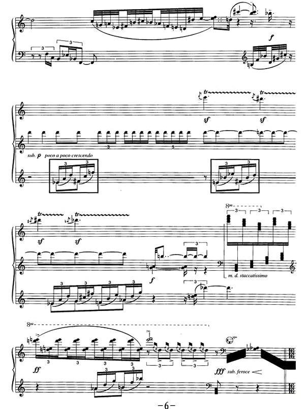 春天组曲之二手风琴曲谱（图6）