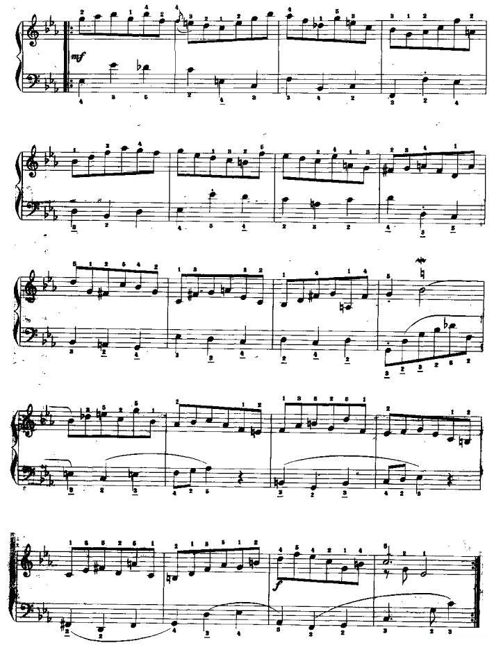 c小调前奏曲手风琴曲谱（图4）