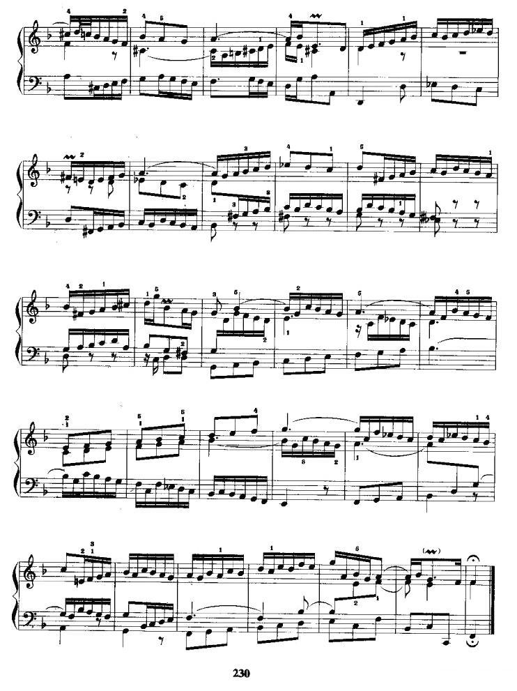 F大调前奏曲与赋格手风琴曲谱（图4）