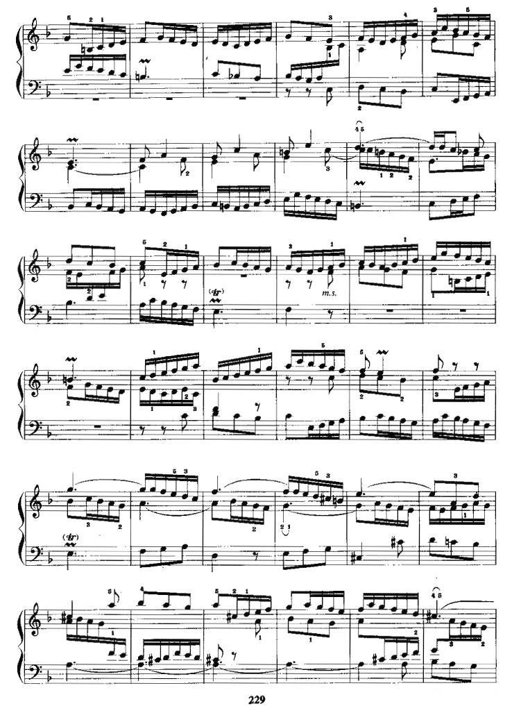 F大调前奏曲与赋格手风琴曲谱（图3）