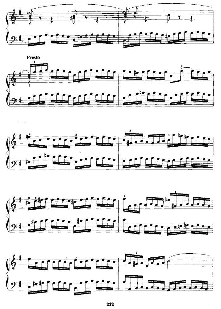 e小调前奏曲与赋格手风琴曲谱（图3）