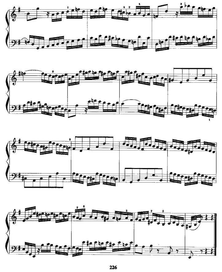 e小调前奏曲与赋格手风琴曲谱（图7）