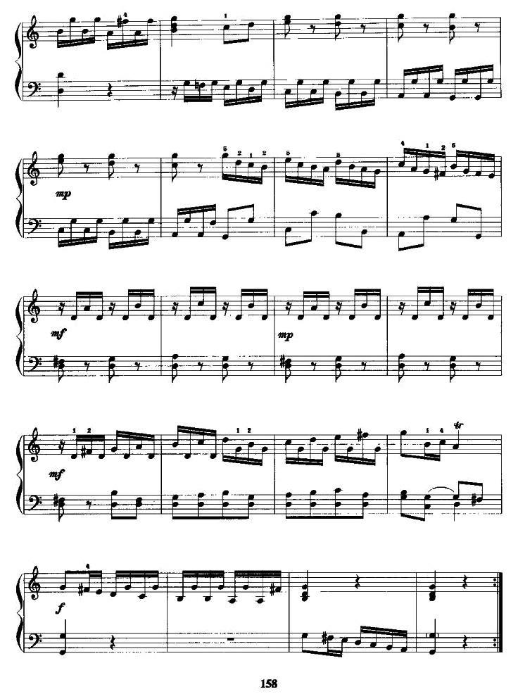 奏鸣曲手风琴曲谱（图2）