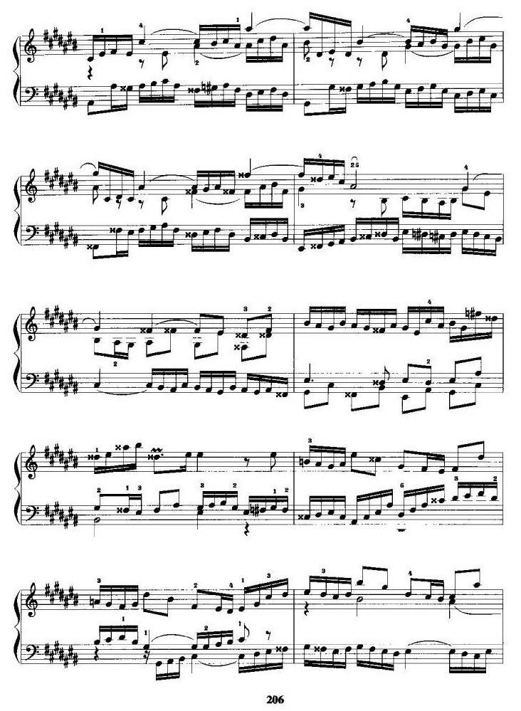 升C大调前奏曲手风琴曲谱（图5）