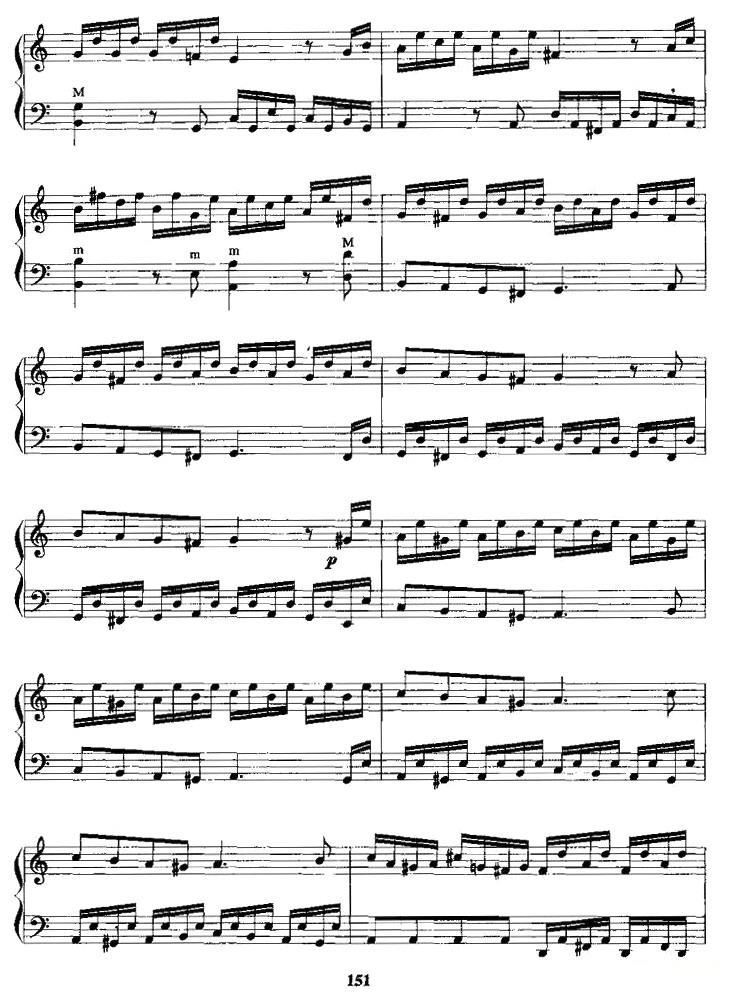 幻想曲（G·F·亨德尔作曲版）手风琴曲谱（图3）