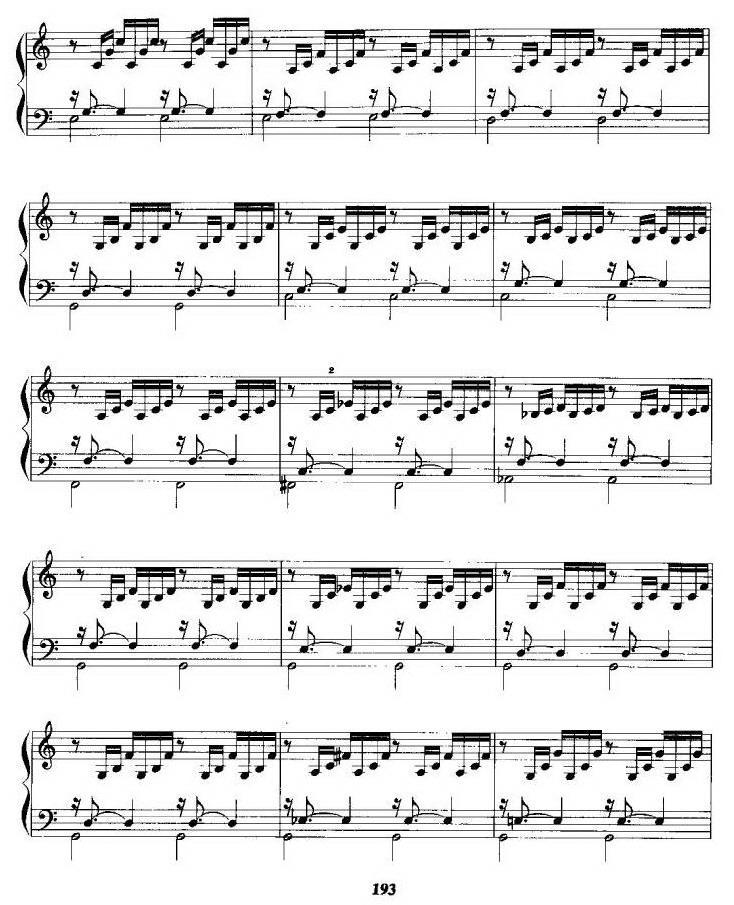 c小调前奏曲与赋格手风琴曲谱（图2）