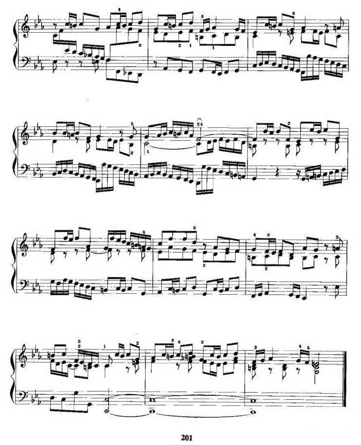 c小调前奏曲与赋格手风琴曲谱（图10）