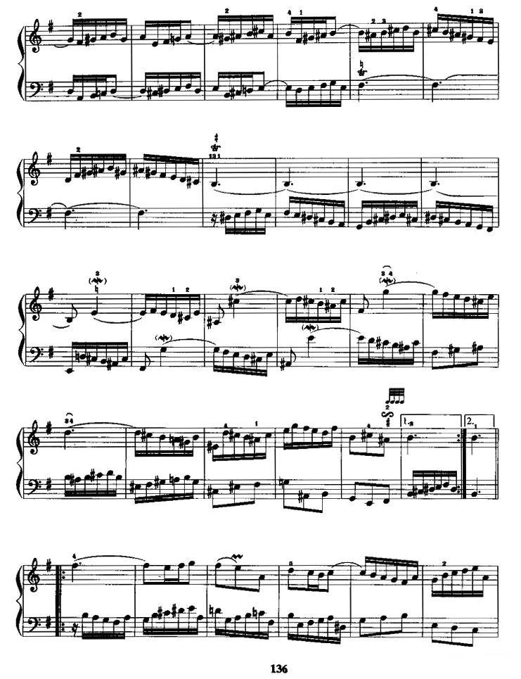 e小调前奏曲手风琴曲谱（图2）