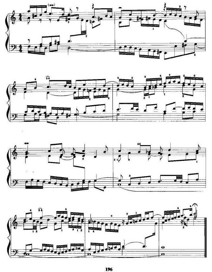 c小调前奏曲与赋格手风琴曲谱（图5）
