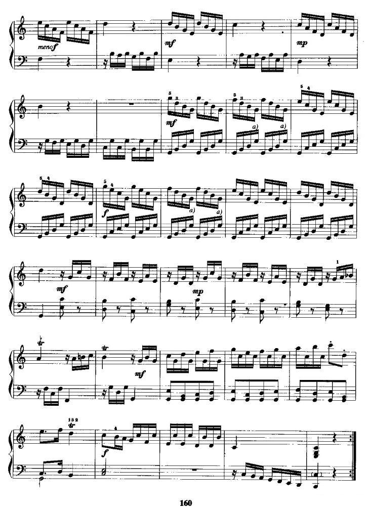 奏鸣曲手风琴曲谱（图4）