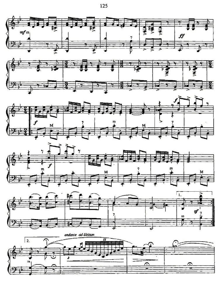 加洛普舞曲手风琴曲谱（图3）