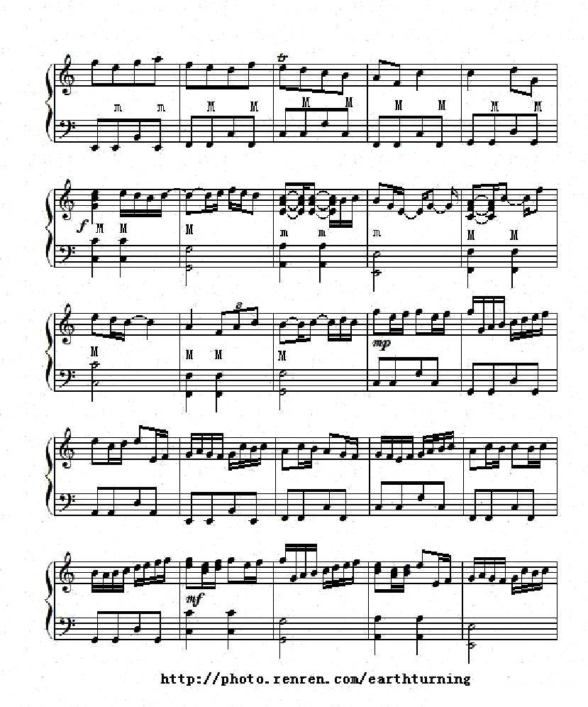 卡农 Canon（2个版本）手风琴曲谱（图2）