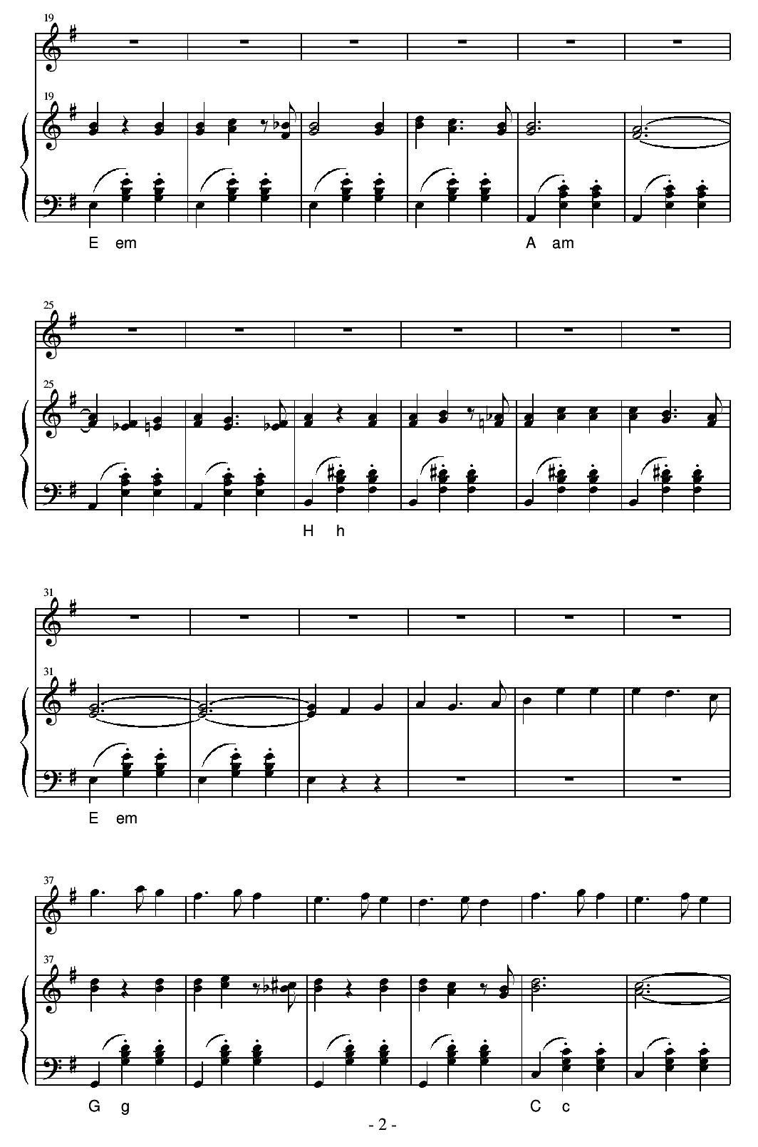 la valse des viesux os（永恒华尔兹）手风琴曲谱（图2）