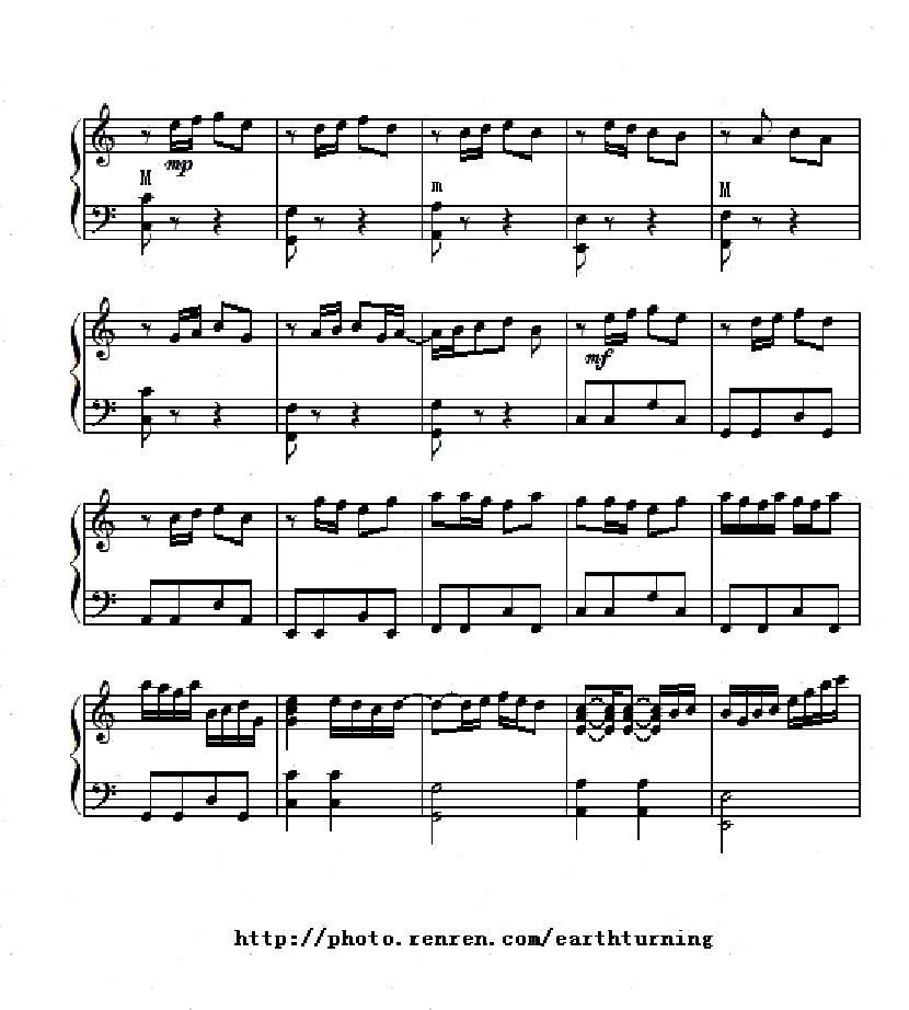 卡农 Canon（2个版本）手风琴曲谱（图4）