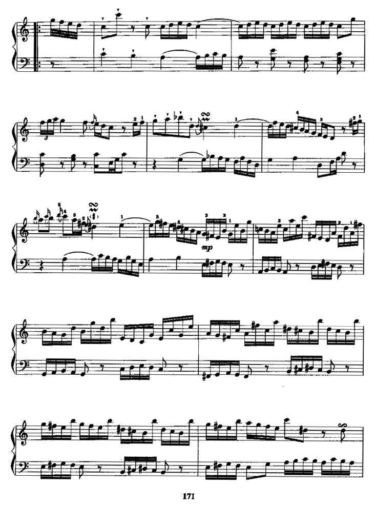 小奏鸣曲第3号手风琴曲谱（图2）