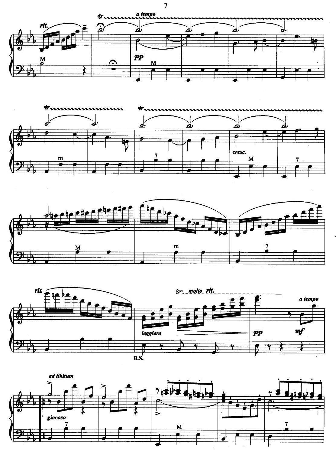 春之声圆舞曲手风琴曲谱（图7）