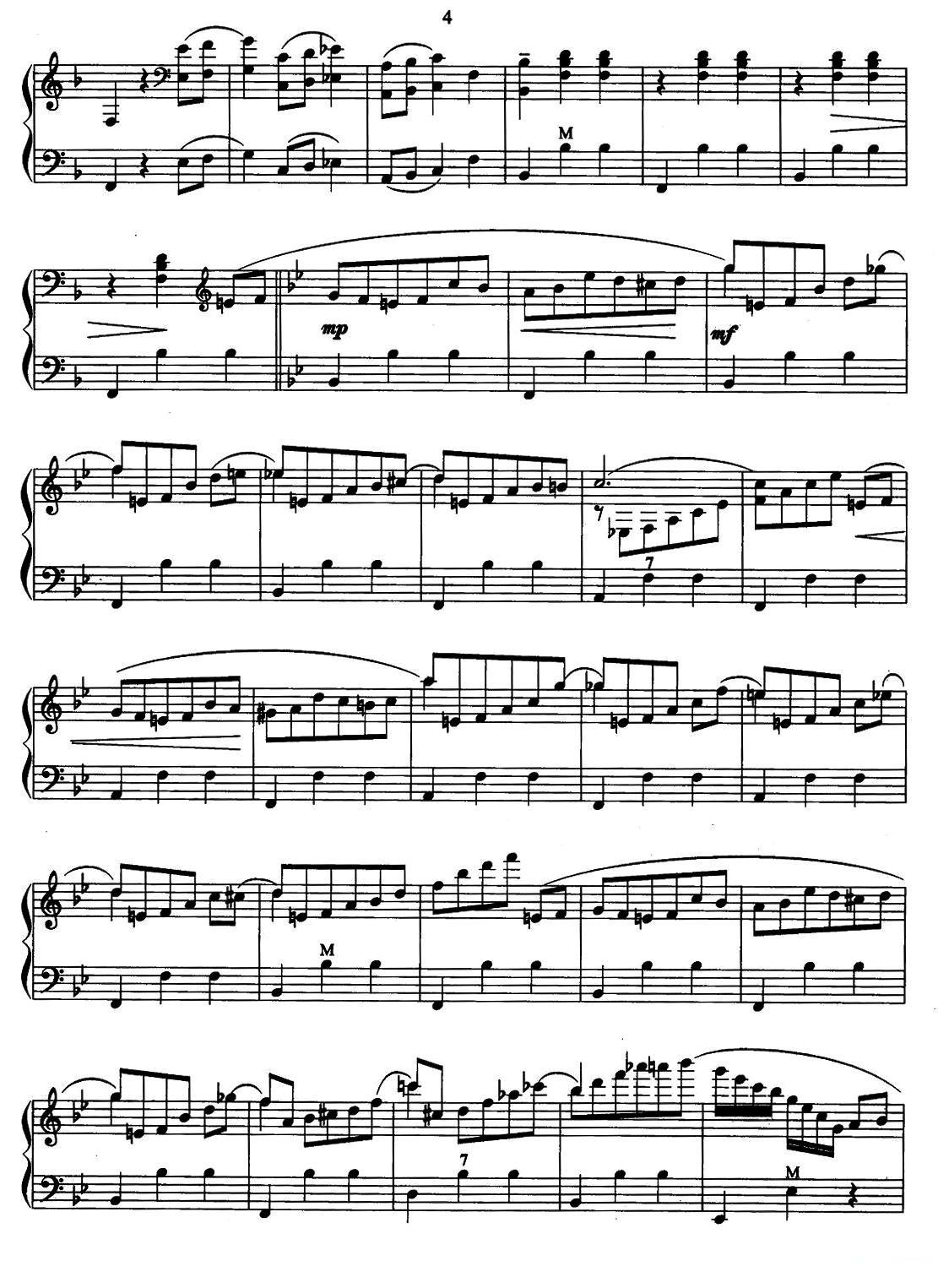 春之声圆舞曲手风琴曲谱（图4）