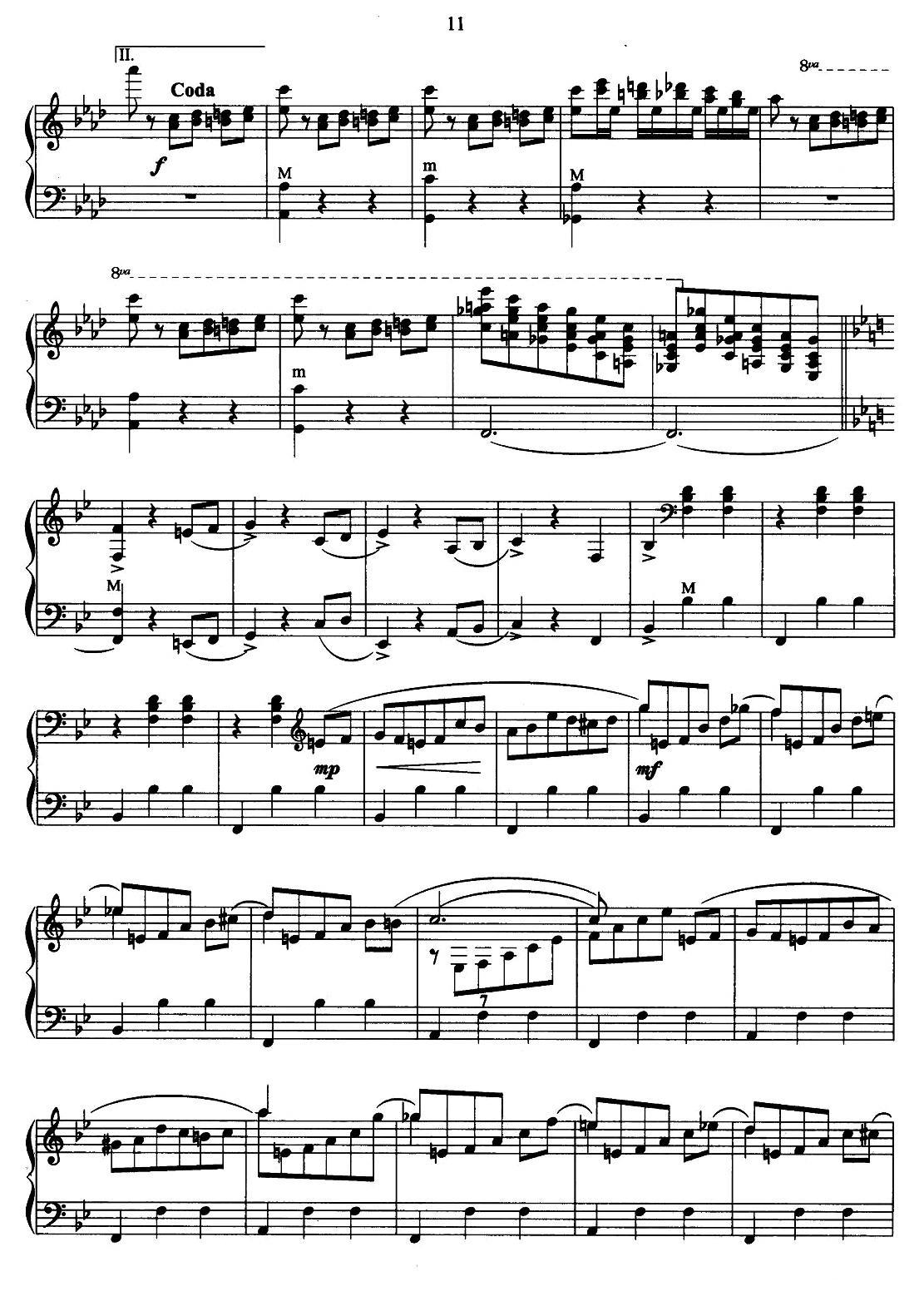春之声圆舞曲手风琴曲谱（图11）