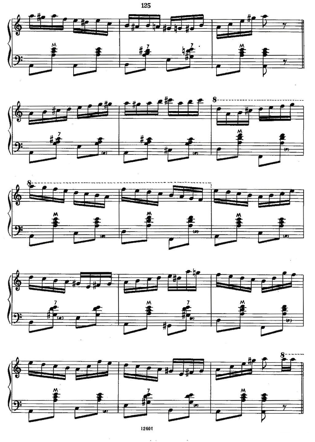 小苹果变奏曲手风琴曲谱（图9）