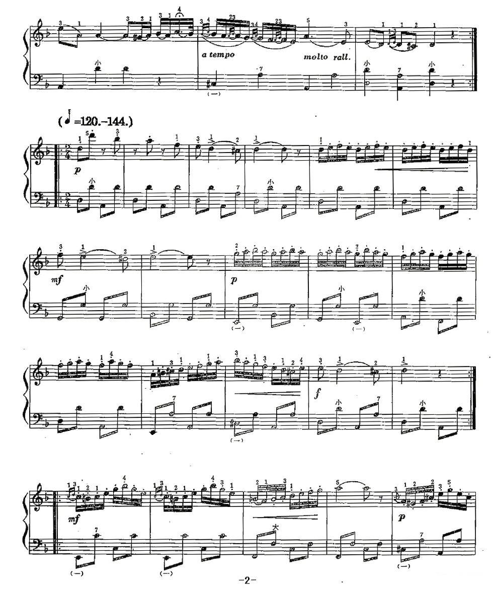 匈牙利舞曲—查尔达斯手风琴曲谱（图2）