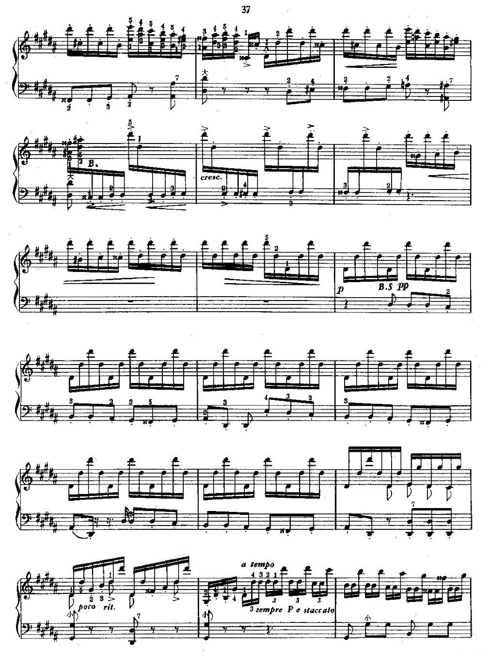 李斯特 - 钟  手风琴曲谱（图3）