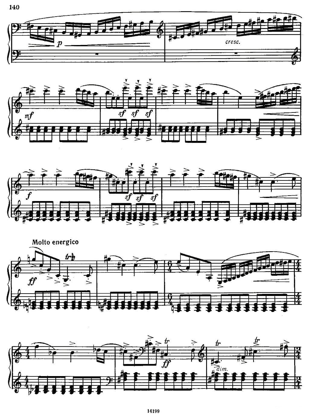 佐罗塔耶夫 - 奏鸣曲二号手风琴曲谱（图11）