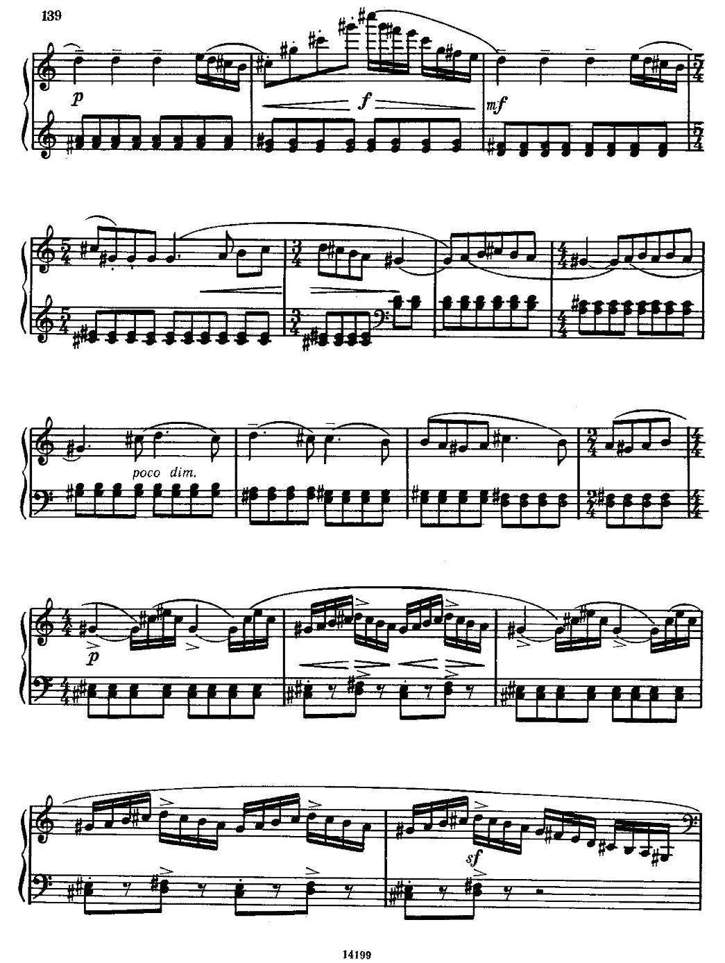 佐罗塔耶夫 - 奏鸣曲二号手风琴曲谱（图10）