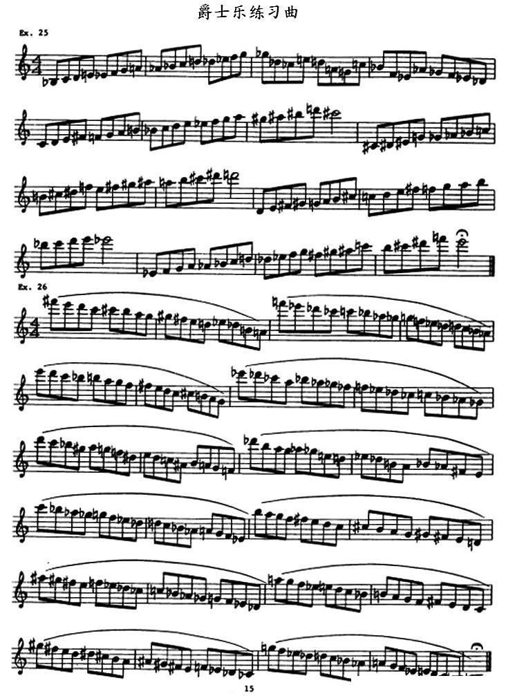 爵士乐练习曲手风琴曲谱（图1）
