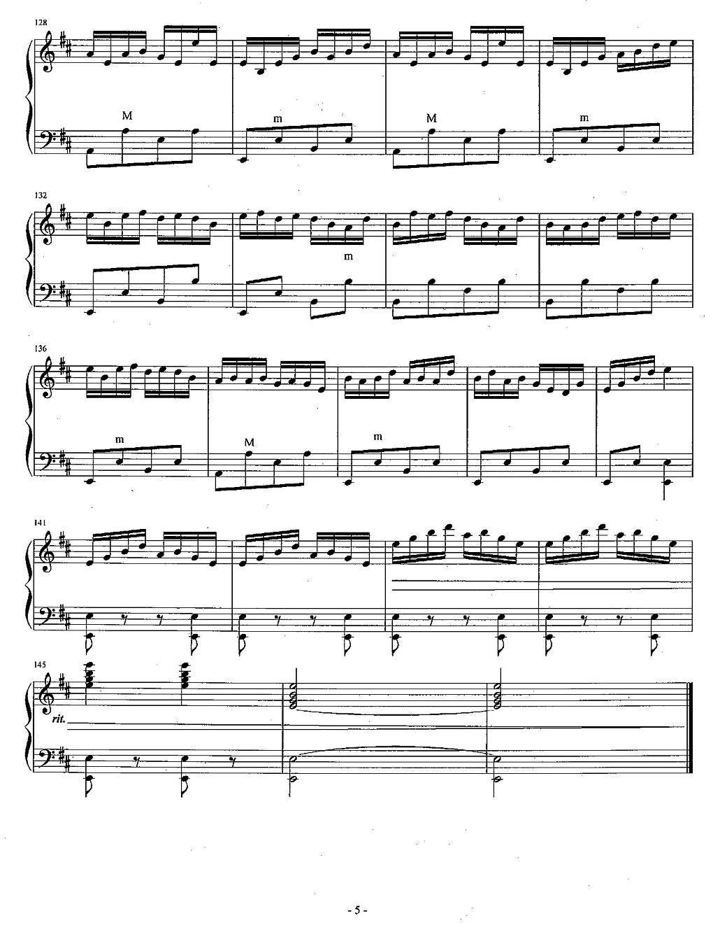 洗衣歌（线谱+简谱）手风琴曲谱（图5）