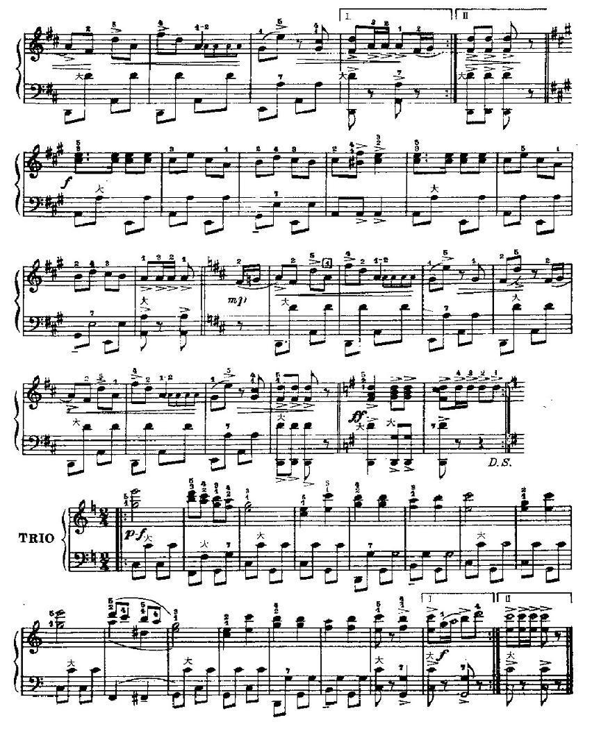 巴巴拉波尔卡手风琴曲谱（图2）