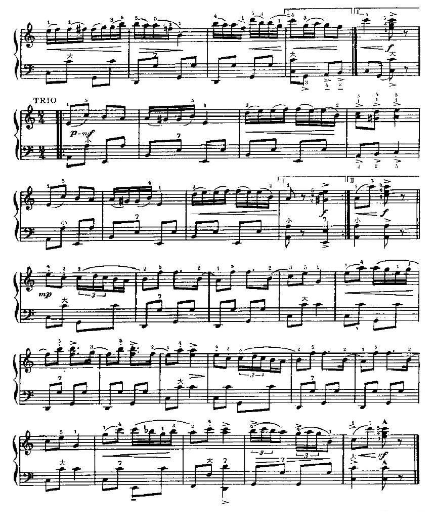 挪威音调手风琴曲谱（图2）