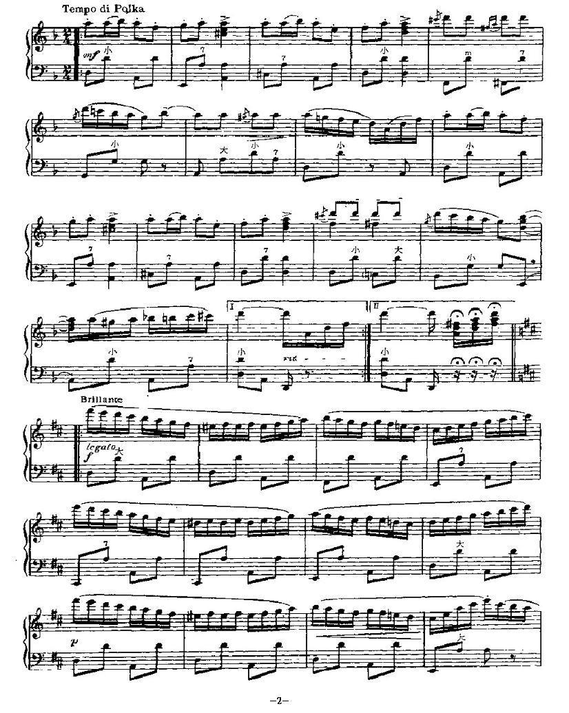 俄罗斯波尔卡手风琴曲谱（图2）