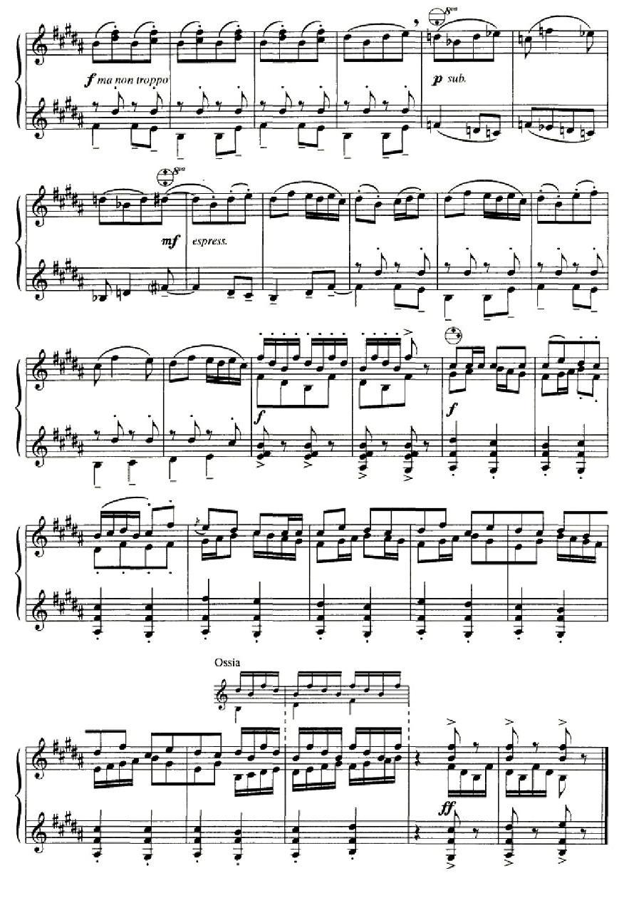 斯特拉文斯基 - 八首自由低音手风琴小品手风琴曲谱（图8）