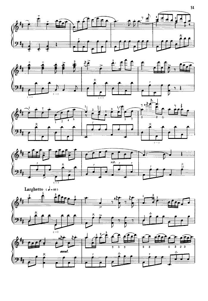 旱天雷(手风琴)(线谱)手风琴曲谱（图2）