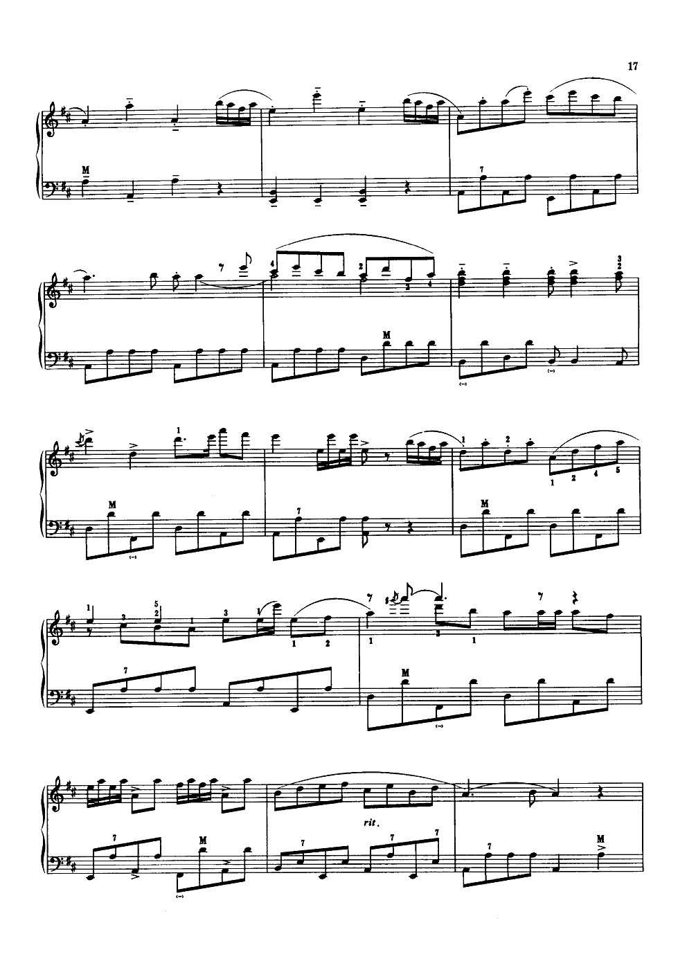旱天雷(手风琴)(线谱)手风琴曲谱（图8）