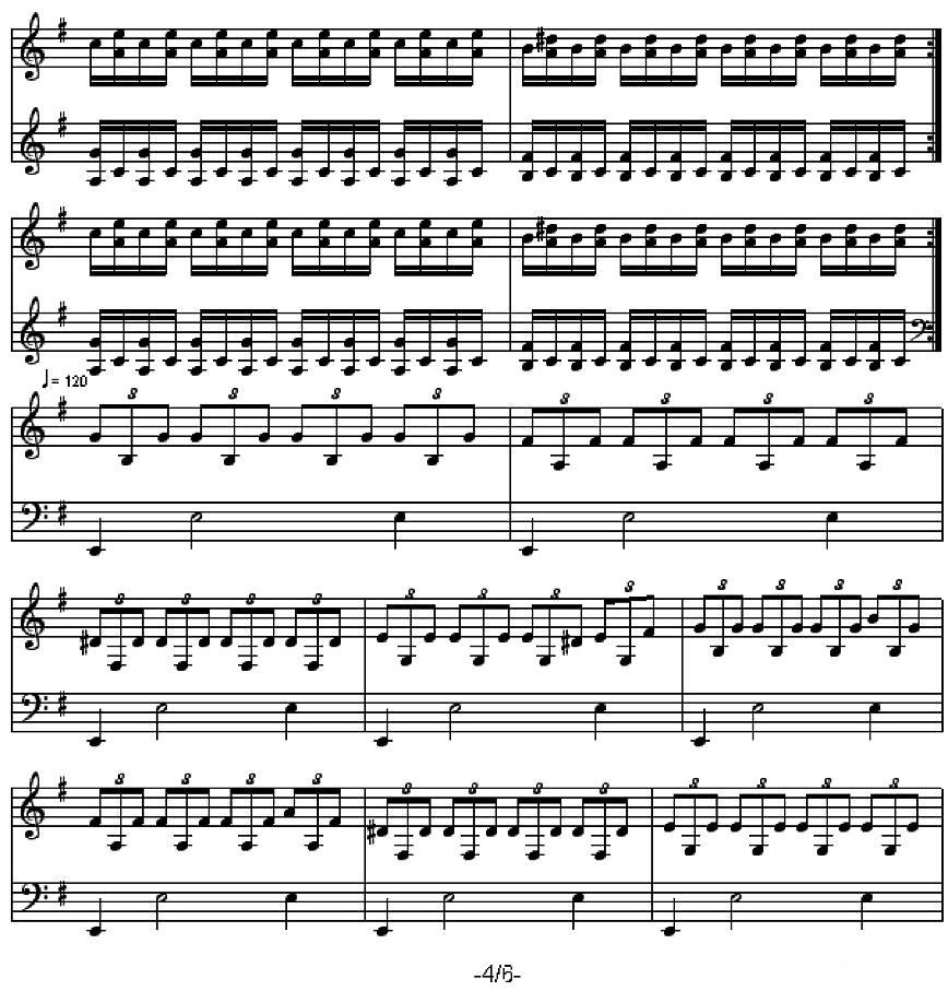 La Chute手风琴曲谱（图4）
