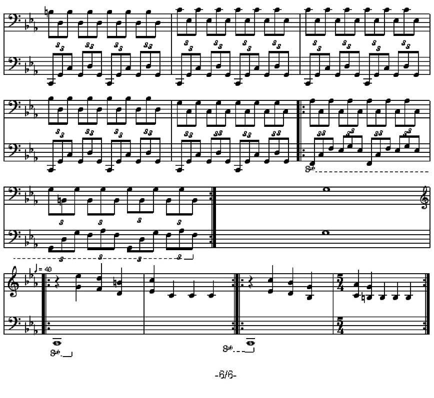 La Chute手风琴曲谱（图6）