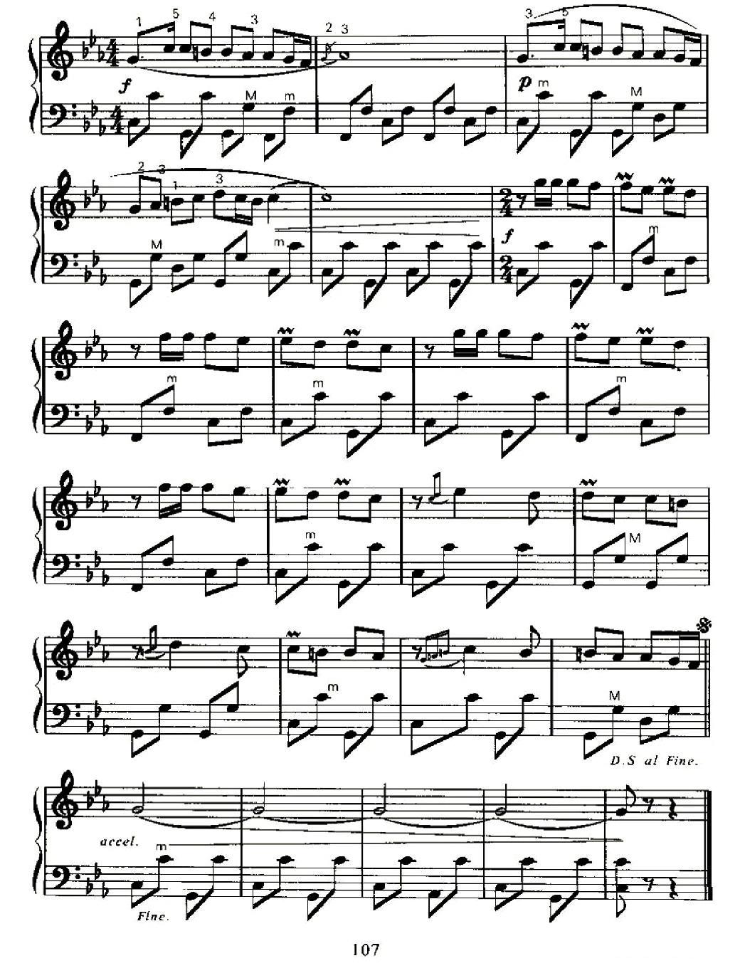 阿拉伯舞曲手风琴曲谱（图3）