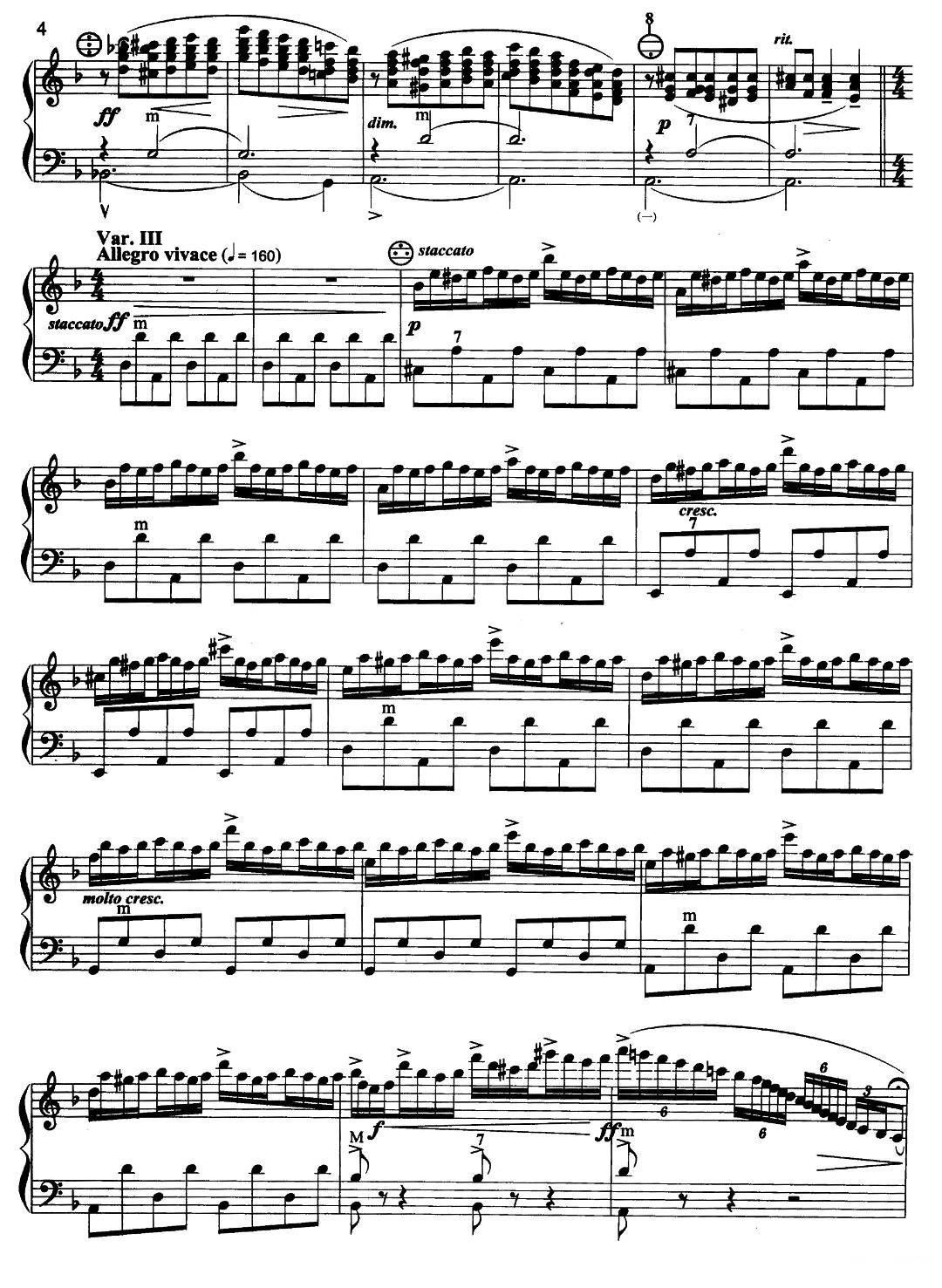俄罗斯民歌主题变奏曲手风琴曲谱（图4）