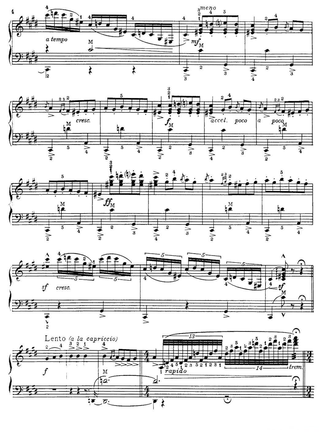 Malaguena（马拉加舞曲）手风琴曲谱（图3）