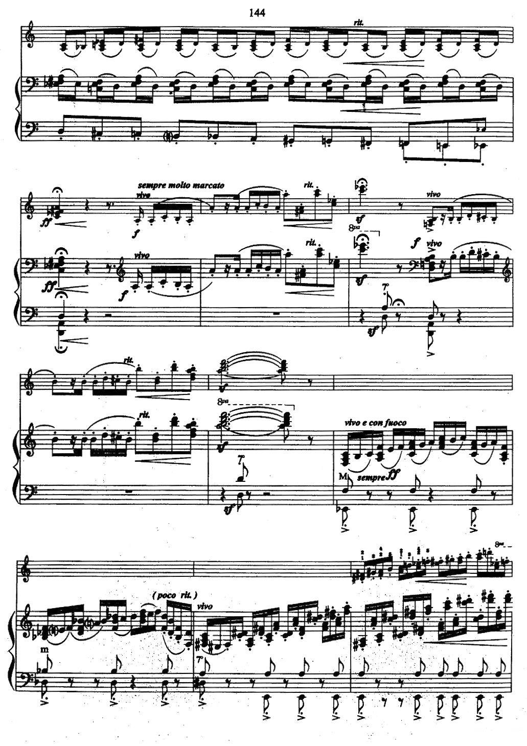 帕格尼尼主题音乐会练习曲（16—18）手风琴曲谱（图8）