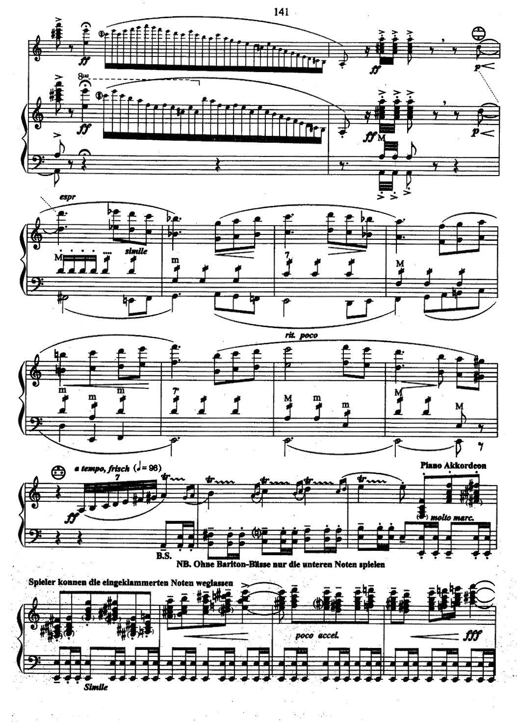 帕格尼尼主题音乐会练习曲（16—18）手风琴曲谱（图5）
