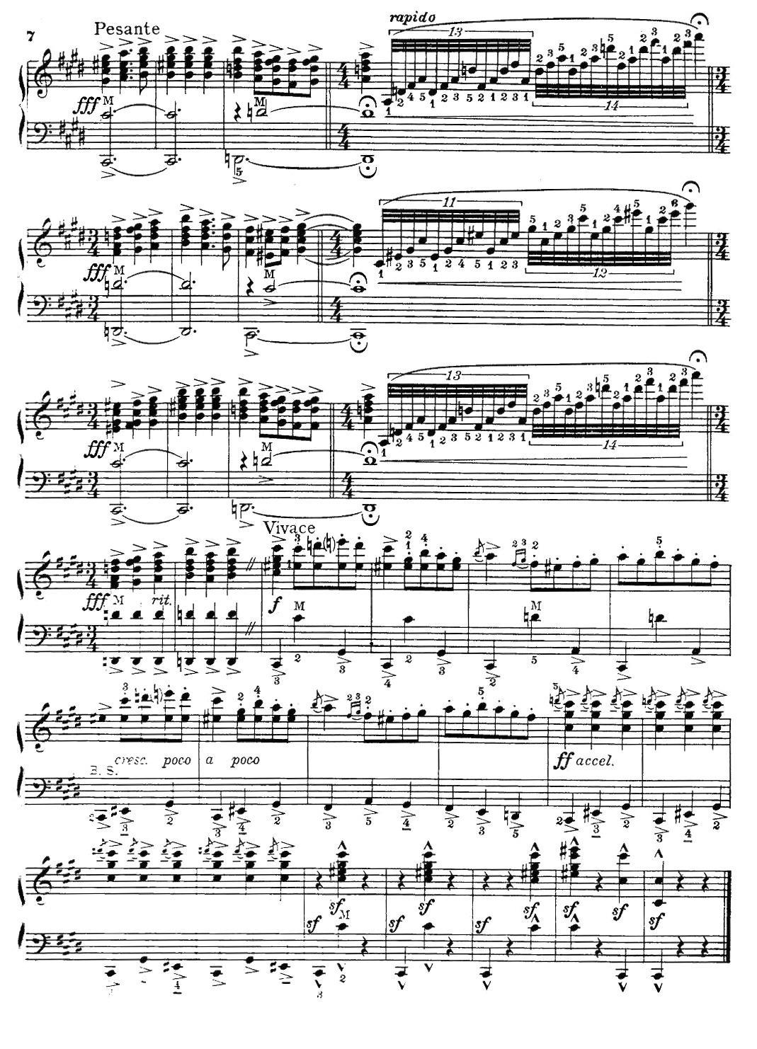 Malaguena（马拉加舞曲）手风琴曲谱（图6）