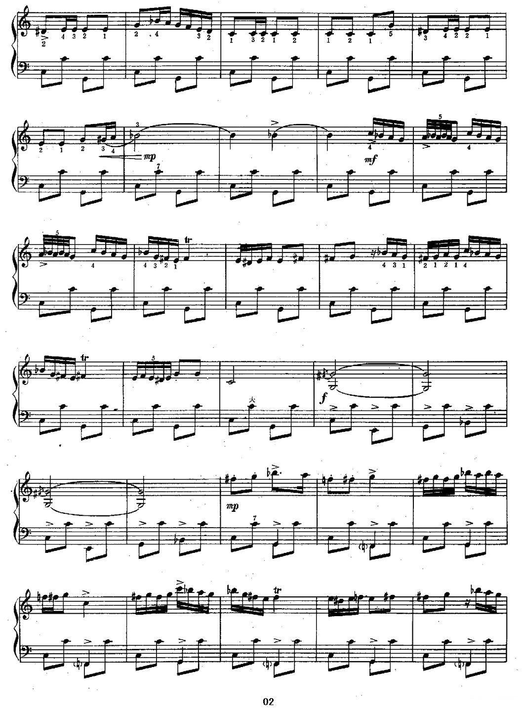 活泼的霍拉舞曲手风琴曲谱（图2）