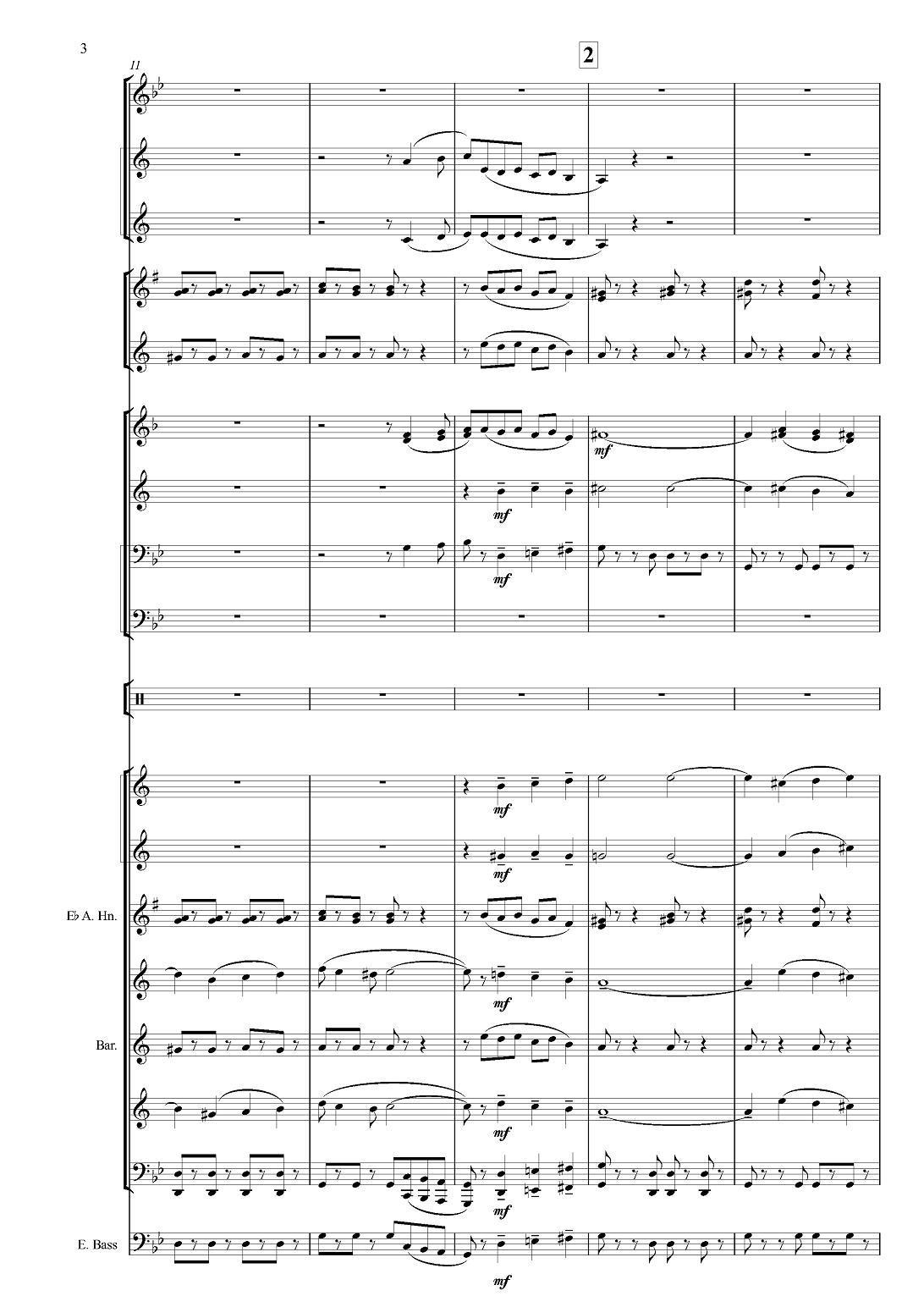 Черные глаза （探戈舞曲）（合奏、俄罗斯原版谱）手风琴曲谱（图3）