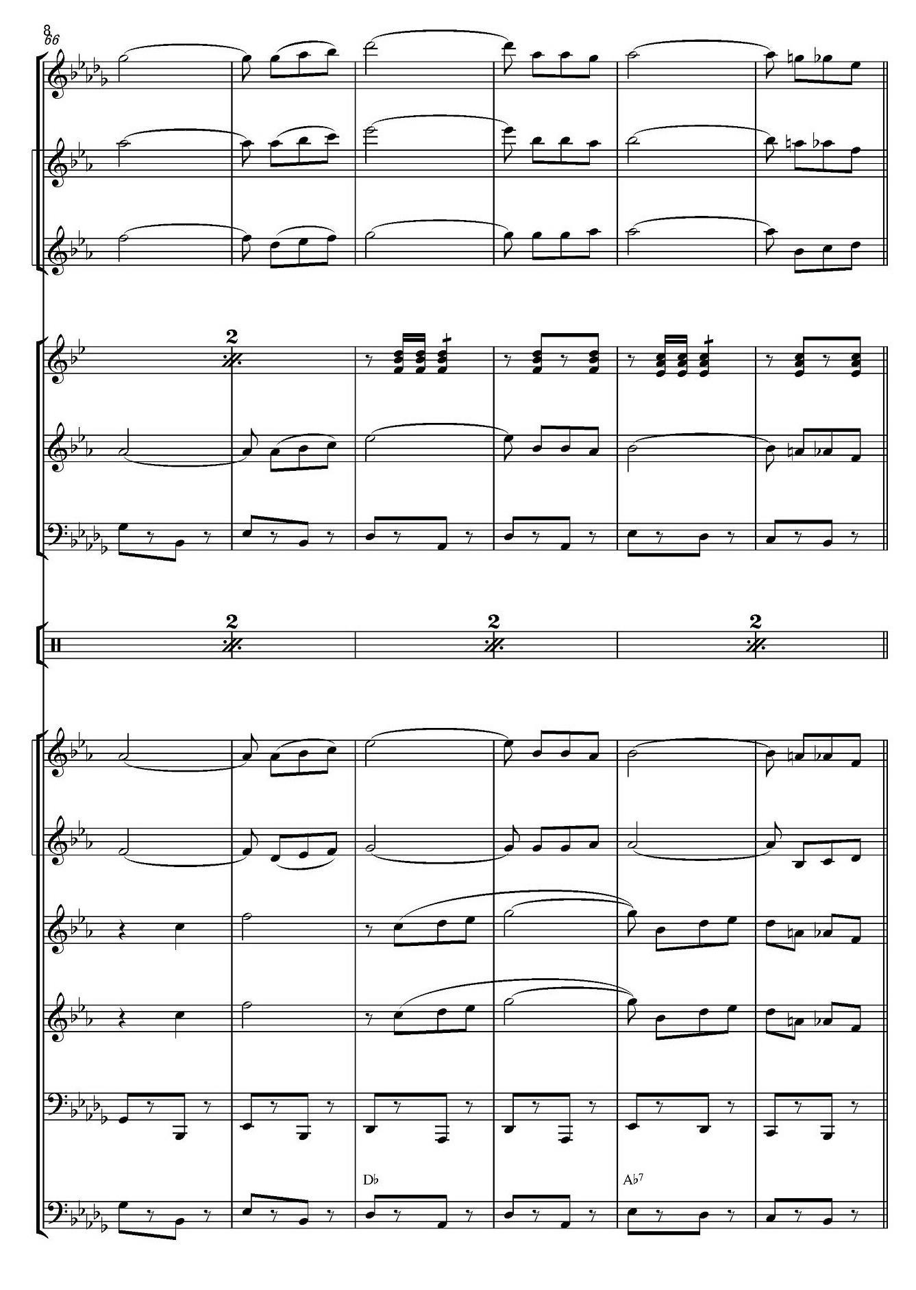俄罗斯进行曲（marche-834）（合奏、俄罗斯原版谱）手风琴曲谱（图8）