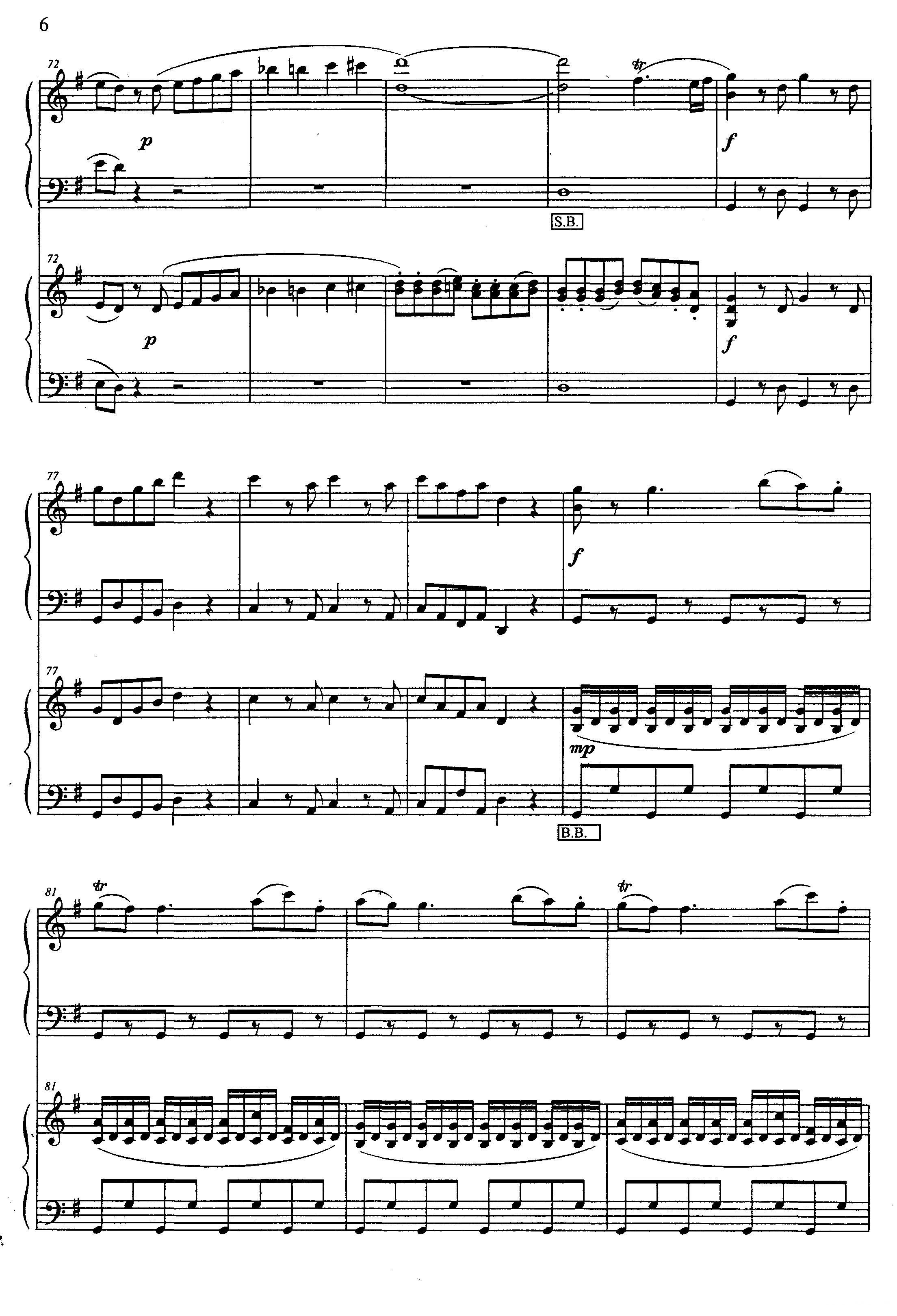 G大调弦乐小夜曲 第一乐章（二重奏）手风琴曲谱（图6）