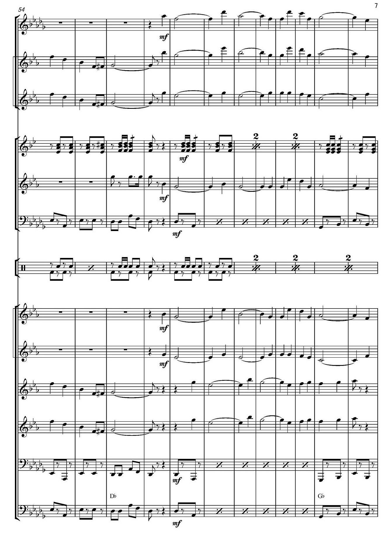 俄罗斯进行曲（marche-834）（合奏、俄罗斯原版谱）手风琴曲谱（图7）